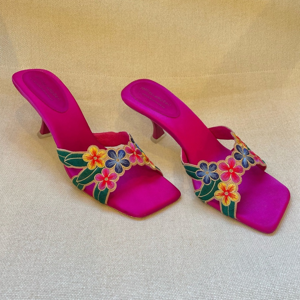 Jeffrey Campbell Flora Heels in Fuschia Combo 9.5